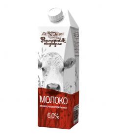 Молоко ультрапастеризованное «Фермерское подворье» 6%