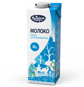 Молоко ультрапастеризованное «Фермерское подворье» 4%