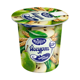 Йогурт десертный "Груша-злаки" Семейная