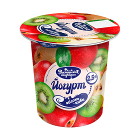 Йогурт десертный "Яблоко-киви" Семейная